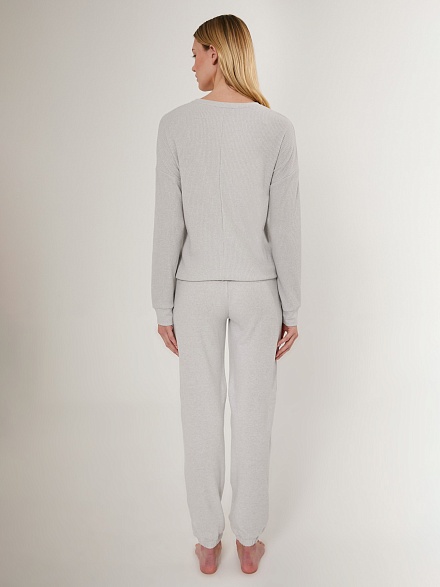 Теплая пижама со штанами и кофтой - G022SZ0HFTKMPC8731_S Костюм дом. жен. Бельевое изделие (VR024, XL)
