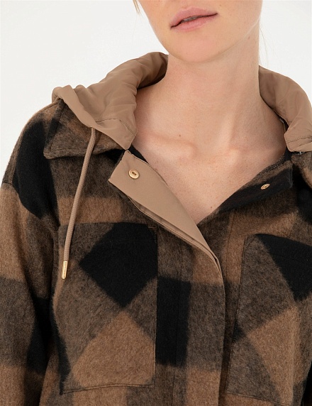 Куртка-рубашка со съемным капюшоном - G022SZ0JJ0CLIPPERTON-C Пиджак жен. (VR011, 2XS)