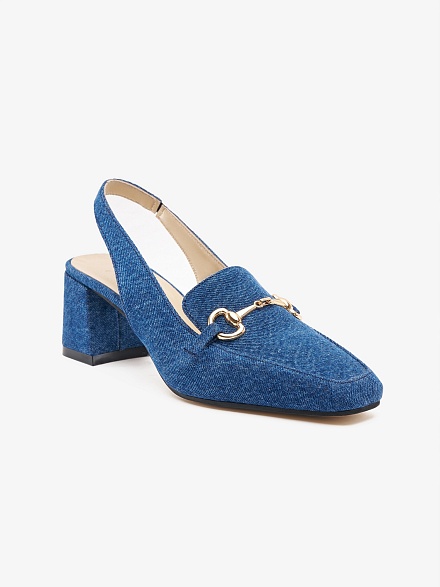 Босоножки джинсовые на квадратном каблуке - S072SZ0330Y24PRET-P Обувь жен. (VR018, 39)