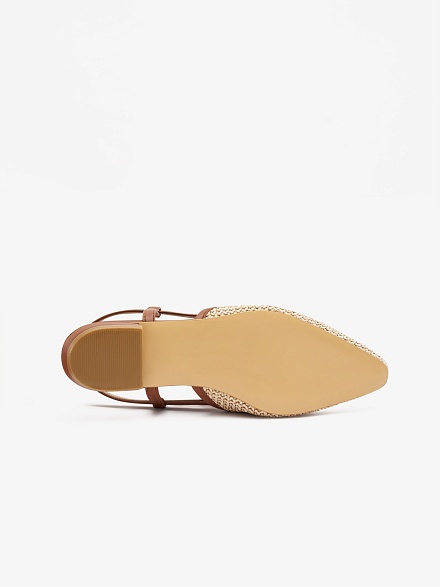 Туфли-слингбэки плетеные без каблука - S072SZ0330Y24HARYER-P Обувь жен. (VR011, 37)