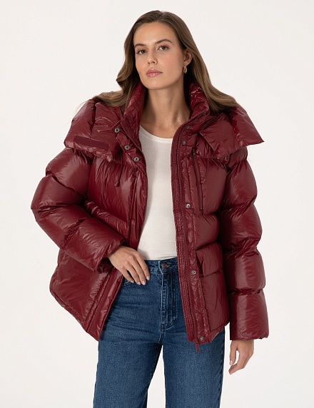 Пуховик укороченный с несьемным капюшоном - G022SZ0MS0NICCO Куртка жен. (VR014, 34)