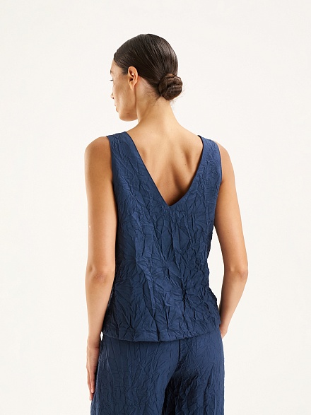 Топ из жатой ткани - 