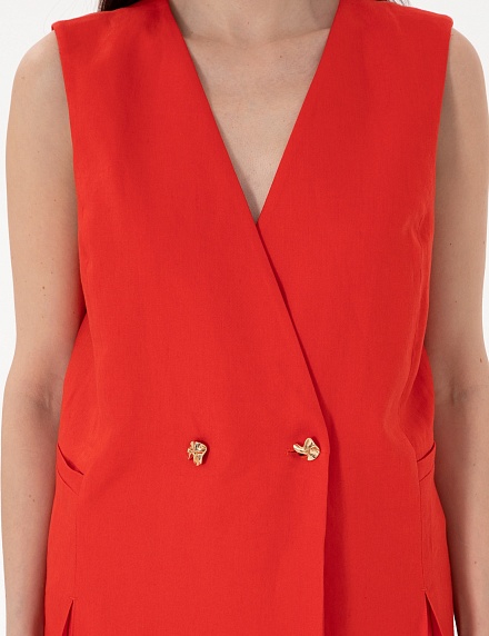 Жилет льняной удлиненный - G022SZ0100ALTER_Y Жилет жен. (VR030, 36)