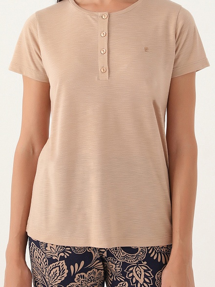 Пижама со штанами и футболкой - G022SZ0HFP028796_IY24 Костюм дом. жен. Бельевое изделие (VR052, XL)