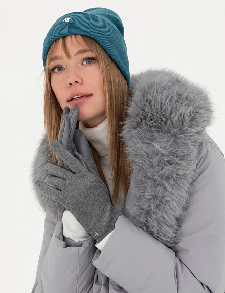 Шапка с подворотом - A022SZ0640SK23-DUZBERE Шапка жен. (VR102)