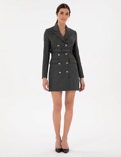 Платье-пиджак двубортное с поясом - G022SZ0320MISTY Платье жен. (VR006, 34)