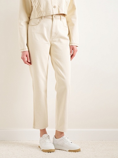 Джинсы укороченные прямые - G022SZ0780LINO Брюки жен. (VR071, 40)