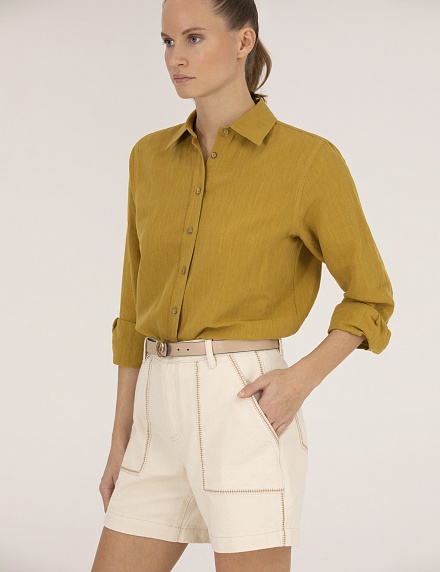 Рубашка из смеси льна и хлопка свободная - G022SZ0040KETO Сорочка жен. (VR235, 36)