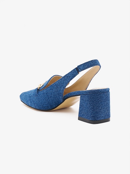 Босоножки джинсовые на квадратном каблуке - S072SZ0330Y24PRET-P Обувь жен. (VR018, 38)