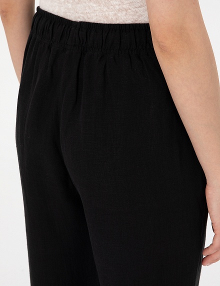 Брюки льняные на кулиске укороченные - G022SZ0780KETO_P Брюки жен. (VR046, 36)