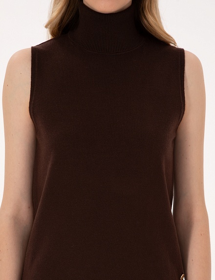 Топ трикотажный с воротником-стойка - G022SZ0TK0DERRA_B Кофта жен. (VR029, M)