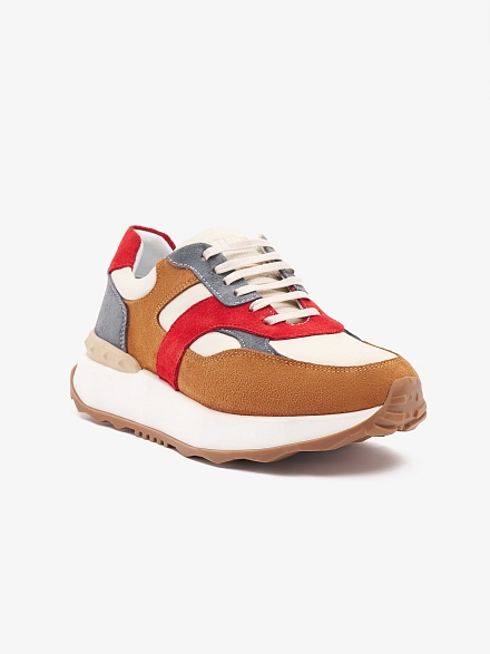 Кроссовки комбинированные из натуральной замши - S072SZ0330K23BULKADA-P Обувь жен. (VR099, 37)