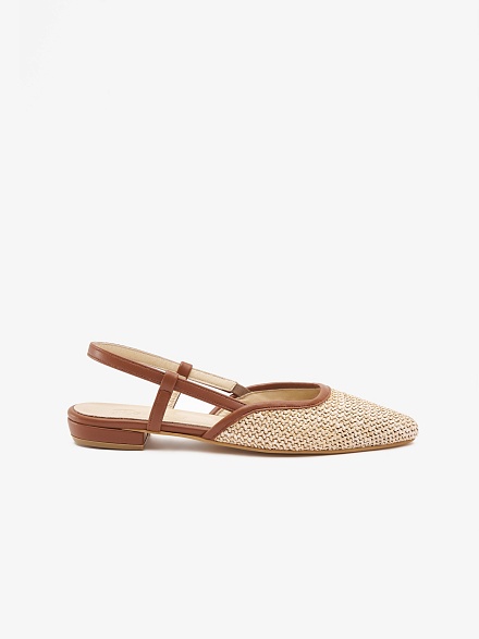 Туфли-слингбэки плетеные без каблука - S072SZ0330Y24HARYER-P Обувь жен. (VR011, 37)