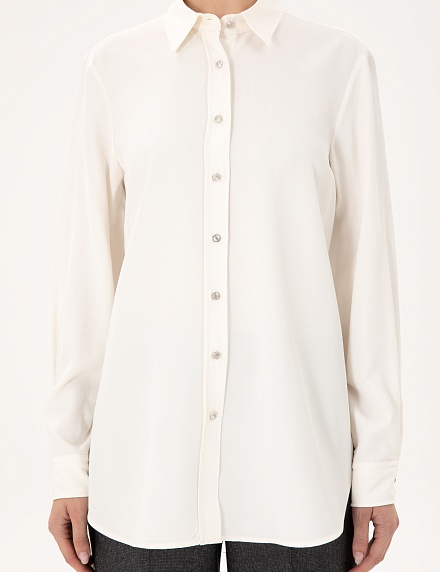 Рубашка с жемчужными пуговицами прямого кроя - G022SZ0040STELLA Сорочка жен. (VR019, 40)