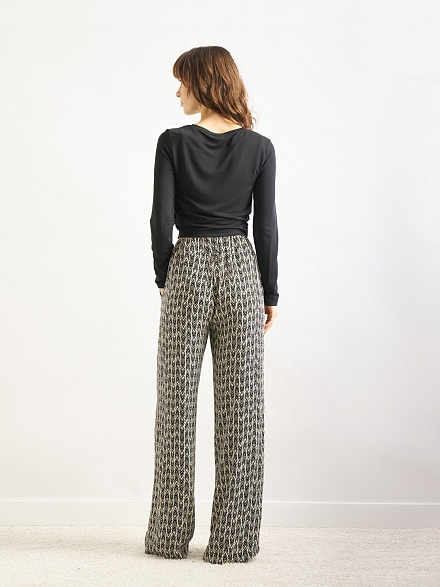 Лонгслив укороченный с драпировкой - G022SZ0110MERNO Футболка жен. (VR046, S)