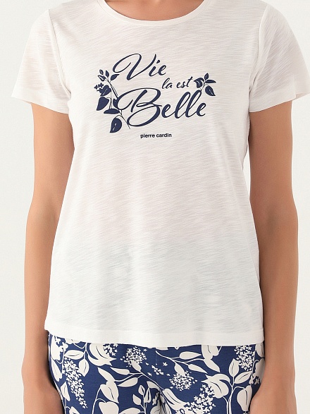 Пижама со штанами и футболкой - G022SZ0HFP028808_IY24 Костюм дом. жен. Бельевое изделие (VR071, S)