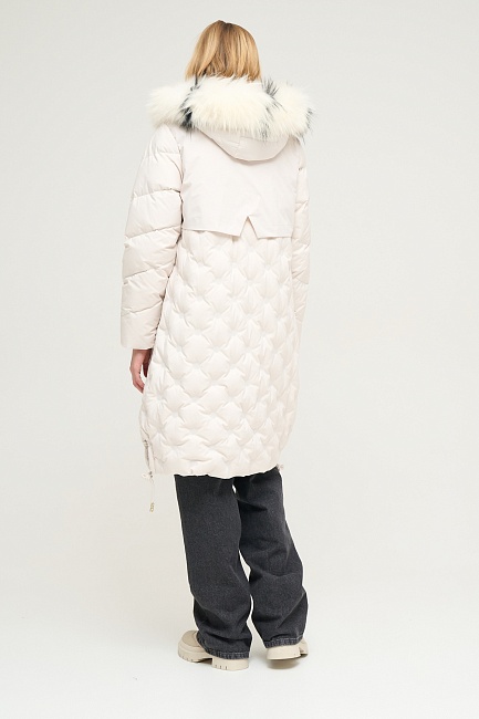 Пуховик стеганый со съемным капюшоном - G022SZ0KS0RETAS023K-R Куртка жен. (VR049, 34)