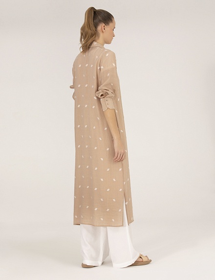 Рубашка с вискозой удлиненная - G022SZ0040TENT023Y Сорочка жен. (VR011, 38)