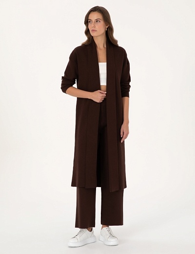 Кардиган трикотажный удлиненный без застежки - G022SZ0TH0DERRA_H Кардиган жен. (VR029, XS)