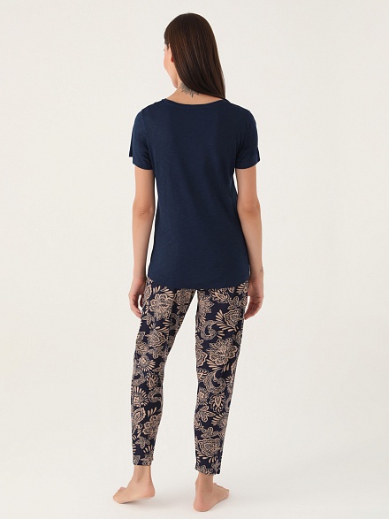 Пижама со штанами и футболкой - G022SZ0HFP028794_IY24 Костюм дом. жен. Бельевое изделие (VR033, XL)