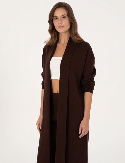 Кардиган трикотажный удлиненный без застежки - G022SZ0TH0DERRA_H Кардиган жен. (VR029, XS)
