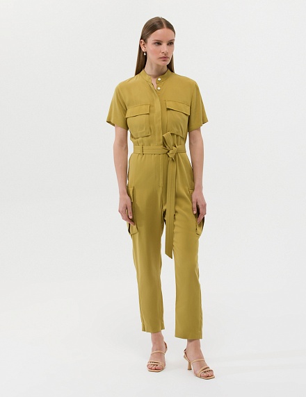 Комбинезон с коротким рукавом и накладными карманами - G022SZ0320JUSSLE Платье жен. (VR235, 42)