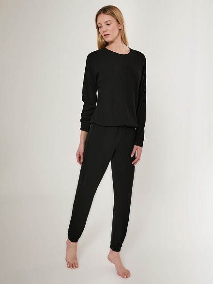 Теплая пижама со штанами и кофтой - G022SZ0HFTKMPC8731_S Костюм дом. жен. Бельевое изделие (VR046, S)
