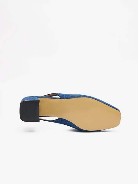 Босоножки джинсовые на квадратном каблуке - S072SZ0330Y24PRET-P Обувь жен. (VR018, 39)