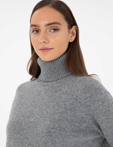 Свитер шерстяной с высоким воротником - G022SZ0TK0ESSAKA_K Кофта жен. (VR086, XS)