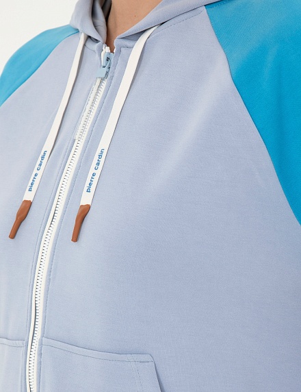 Толстовка на молнии с капюшоном - 