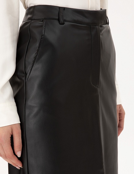 Юбка миди из экокожи - G022SZ0980SAYE Юбка жен. (VR046, 34)