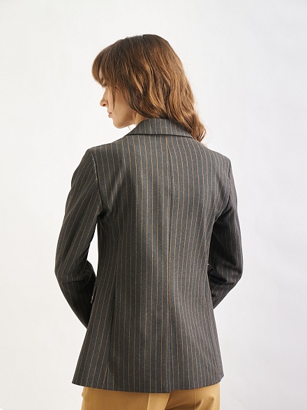 Пиджак в полоску однобортный - G022SZ0020C-PANDORA-R Пиджак жен. (VR006, 36)