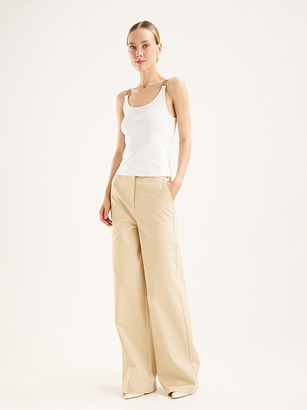 Брюки из лиоцелла прямые - G022SZ0780HOLLY Брюки жен. (VR011, 36)