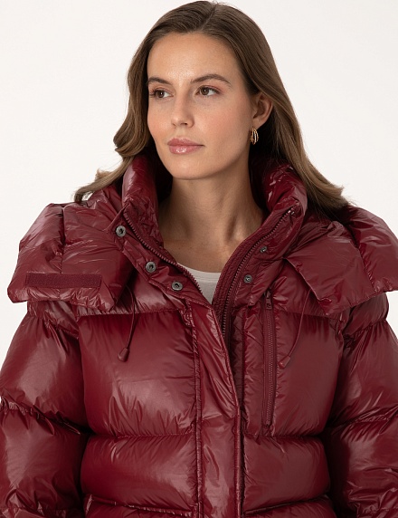 Пуховик укороченный с несьемным капюшоном - G022SZ0MS0NICCO Куртка жен. (VR014, 34)