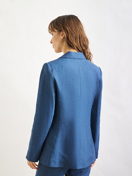 Пиджак льняной однобортный - G022SZ0020C-MALONE-R Пиджак жен. (VR033, 34)