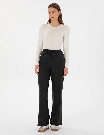 Брюки на кулиске прямые - G022SZ0780PENY Брюки жен. (VR006, 40)