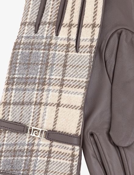 Перчатки комбинированные кожаные - A022SZ0DH0DOWLAT Перчатки жен. (VR052)