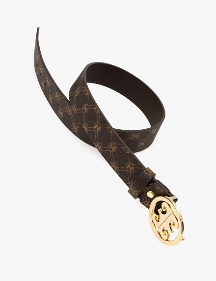 Ремень из экокожи с логотипом - A022SZ016DNMIY24_K132 Ремень жен. (VR029, 110)