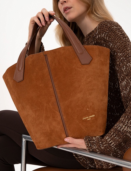 Сумка шопер замшевая - A022SZ057OMUZSK25_SUEDE Сумка жен. (VR099)