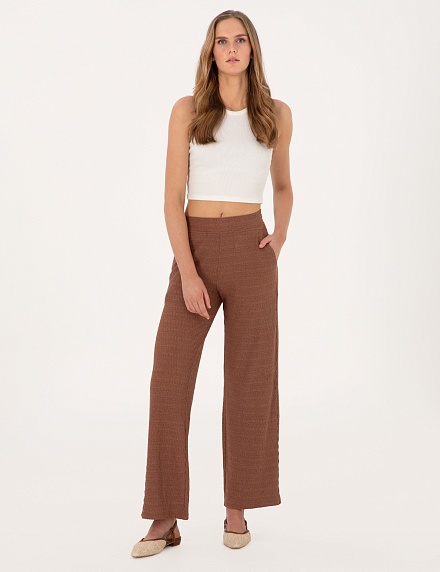 Брюки на резинке прямые - G022SZ0OP0TEGU_P Брюки спорт. жен. (VR029, M)