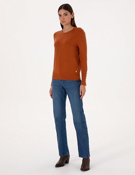 Джемпер с декоративными пуговицами - G022SZ0TK0DADA_25K Кофта жен. (VR191, S)