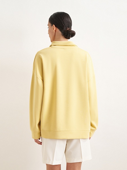 Толстовка с воротником на кнопках - G022SZ0820ALESSA-S Толстовка жен. (VR044, 2XL)