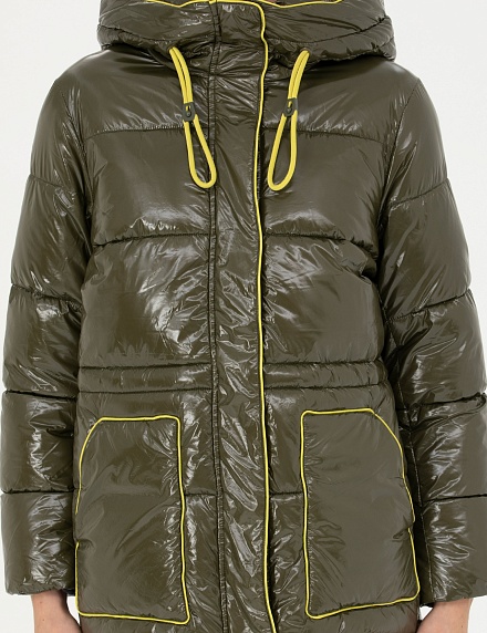 Куртка на кулиске с несъемным капюшоном - G022SZ0MS0NICK Куртка жен. (VR238, 36)
