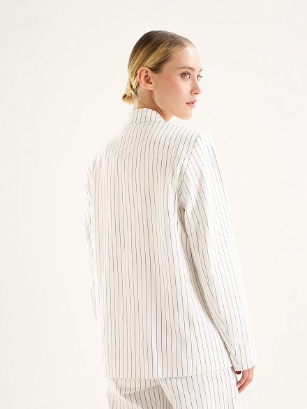 Пиджак двубортный с добавлением льна - G022SZ0020ROPELA_C Пиджак жен. (VR019, 44)