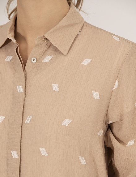 Рубашка с вискозой удлиненная - G022SZ0040TENT023Y Сорочка жен. (VR011, 38)