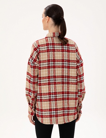 Рубашка теплая прямого кроя - G022SZ0040KENTIA Сорочка жен. (VR030, 36)