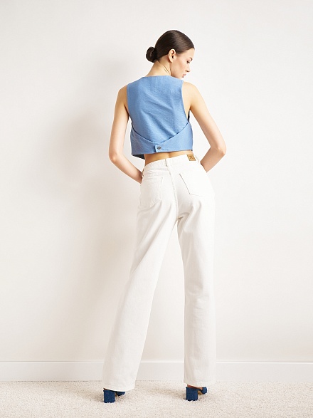 Жилет классический с декоративной деталью - G022SZ0100DINA-Y Жилет жен. (VR028, 34)