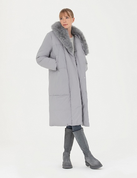 Пуховик с меховым воротником - G022SZ0KS0MORGAN Куртка жен. (VR024, 38)