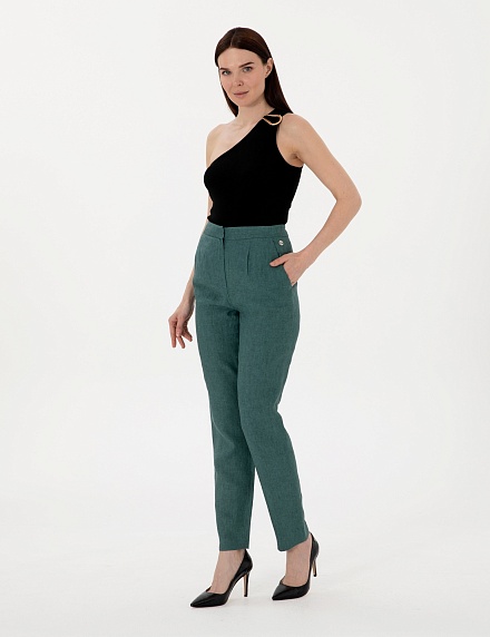 Топ на одно плечо с декоративной деталью - G022SZ0TK0KARPA Кофта жен. (VR046, XS)