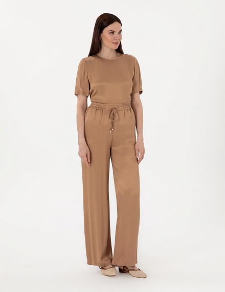 Брюки широкие на кулиске - G022SZ0780YUNA_P Брюки жен. (VR029, 32)